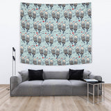 Lovely Sea Otter Pattern Wall Tapestry