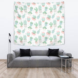Pastel Colorcactus Pattern Copy Wall Tapestry