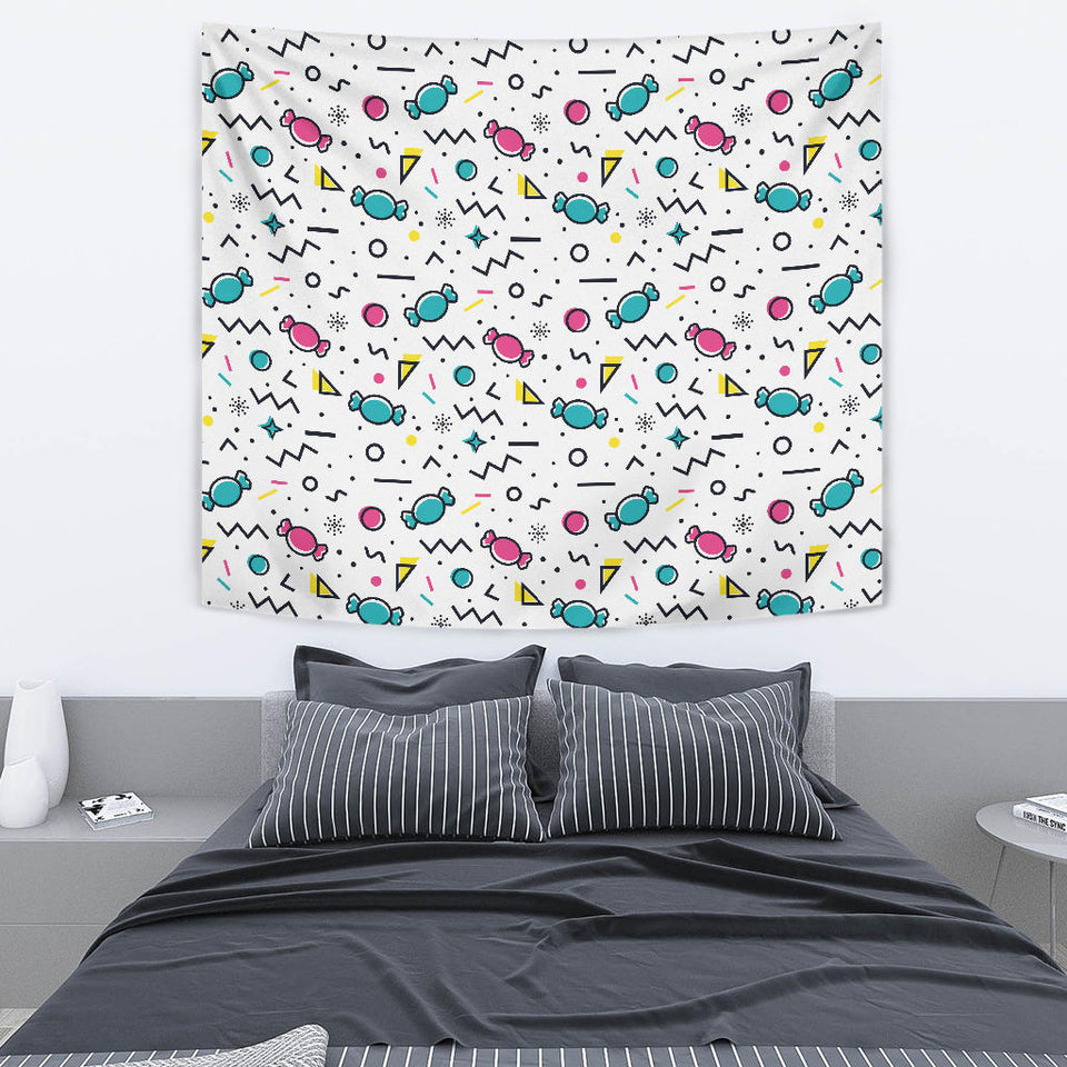 Candy Design Pattern Wall Tapestry