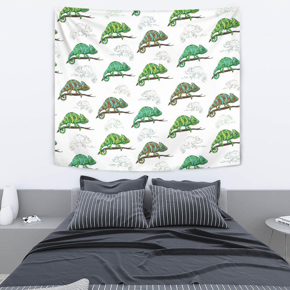 Chameleon Lizard Pattern Wall Tapestry