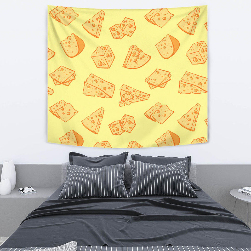Cheese Design Pattern Wall Tapestry