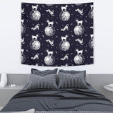 Chihuahua Space Helmet Astronaut Pattern Wall Tapestry