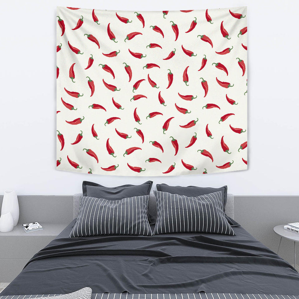 Chili Peppers Pattern Wall Tapestry