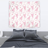 Hand Drawn Ice Cream Pattern Wall Tapestry