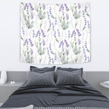 Hand Painting Watercolor Lavender Wall Tapestry