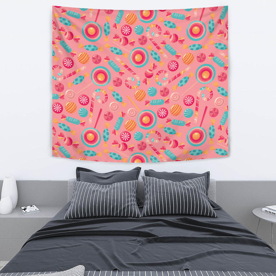 Colorful Candy Pattern Wall Tapestry