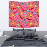 Colorful Wrapped Candy Pattern Wall Tapestry