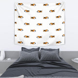 Cute Beagle Dog Sleeping Pattern Wall Tapestry