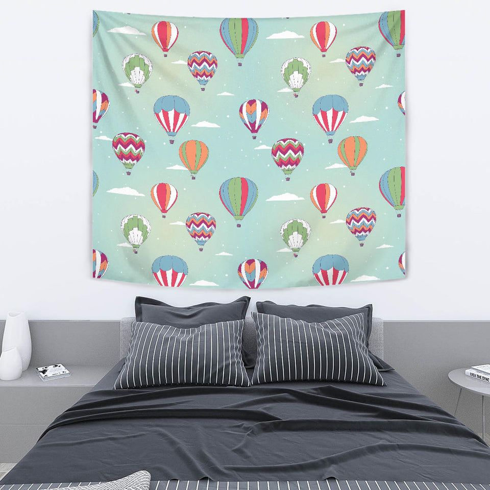 Hot Air Balloon Design Pattern Wall Tapestry