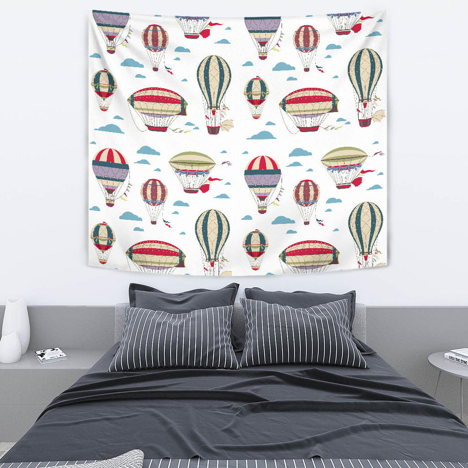 Hot Air Balloon Pattern Wall Tapestry