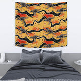 Kangaroo Australian Aboriginal Art Pattern Wall Tapestry