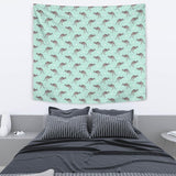 Kangaroo Pattern Background Wall Tapestry