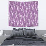 Lavender Flowers Purple Pattern Wall Tapestry