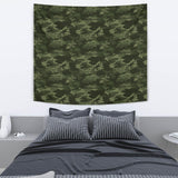 Digital Green Camo Camouflage Pattern Wall Tapestry