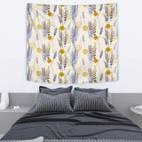 Lavender Modern Pattern Blackground Wall Tapestry