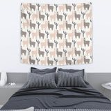 Llama Alpaca Pattern Wall Tapestry