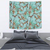 Monkey Palm Tree Background Wall Tapestry