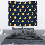 Moon Star Pattern Wall Tapestry