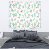 Pastel Colorcactus Pattern Copy Wall Tapestry