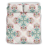 Square Floral Indian Flower Pattern Bedding Set