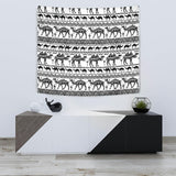 Camel Polynesian Tribal Pattern Wall Tapestry