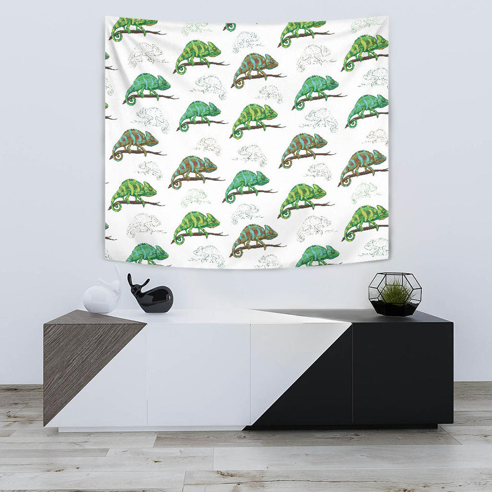 Chameleon Lizard Pattern Wall Tapestry