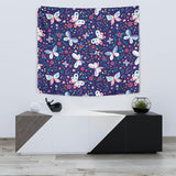 Colorful Butterfly Flower Pattern.Eps Wall Tapestry
