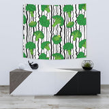 Cool Broccoli Pattern Wall Tapestry