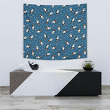 Cute Boston Terrier Dog Spattern Wall Tapestry