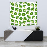 Cute Broccoli Pattern Wall Tapestry