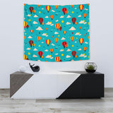 Hot Air Balloon Sky Pattern Wall Tapestry