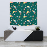 Kangaroo Leaves Pattern Wall Tapestry