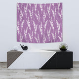 Lavender Flowers Purple Pattern Wall Tapestry