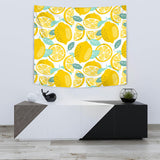 Lemon Design Pattern Wall Tapestry