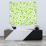 Lime Design Pattern Wall Tapestry