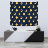 Moon Star Pattern Wall Tapestry