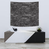 Handwritten Cheese Pattern Wall Tapestry