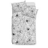 Spider Web Cobweb Pattern Bedding Set