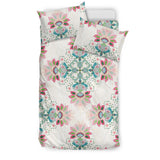 Square Floral Indian Flower Pattern Bedding Set