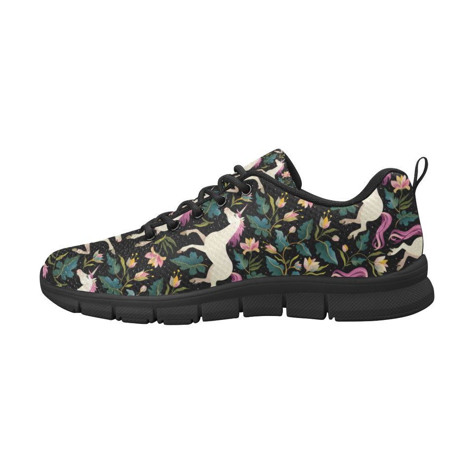 Unicorns forest background Women's Sneaker Shoes