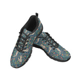 Raccoon tropical leaves pattern Women's Sneaker Shoes