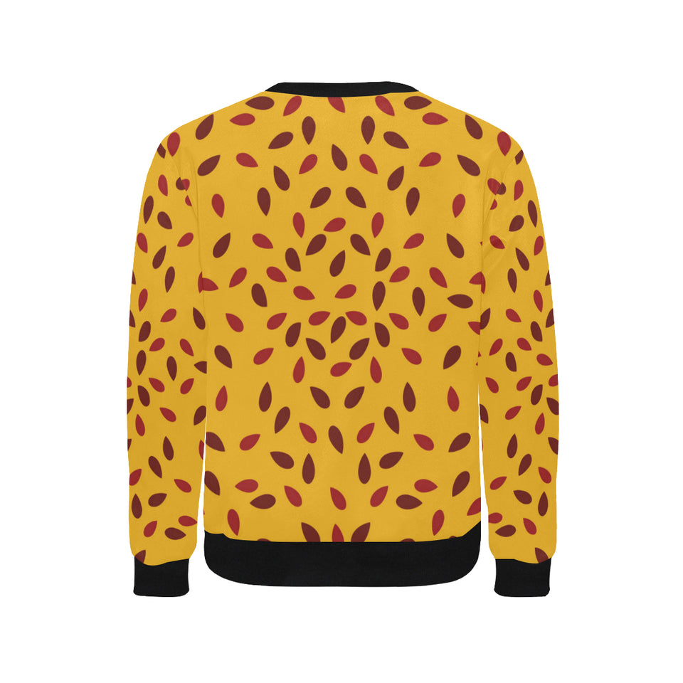 Passion fruit texture Men's Crew Neck Sweatshirt