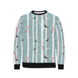 Crows christmas hat scarf Men's Crew Neck Sweatshirt