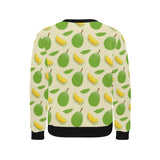 Durian pattern Men's Crew Neck Sweatshirt