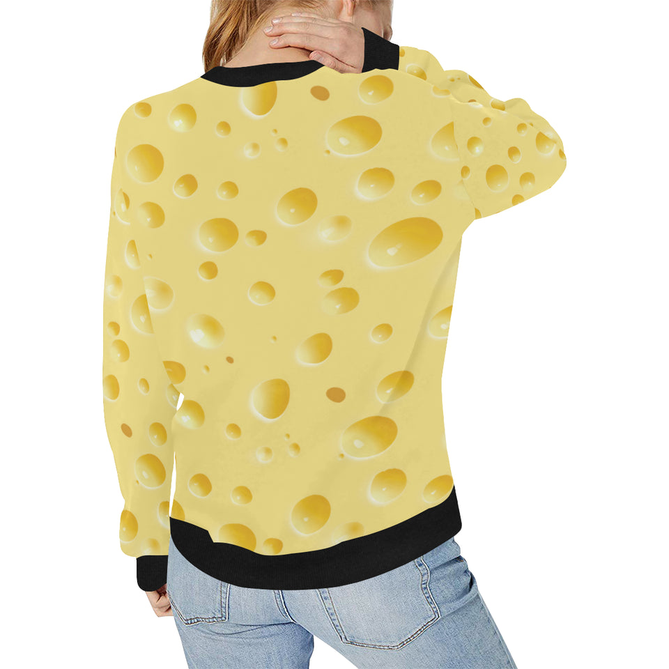 Cheese texture Women's Crew Neck Sweatshirt