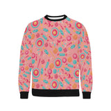Colorful candy pattern Men's Crew Neck Sweatshirt