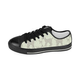 Little young goat pattern Kids' Boys' Girls' Low Top Canvas Shoes Black