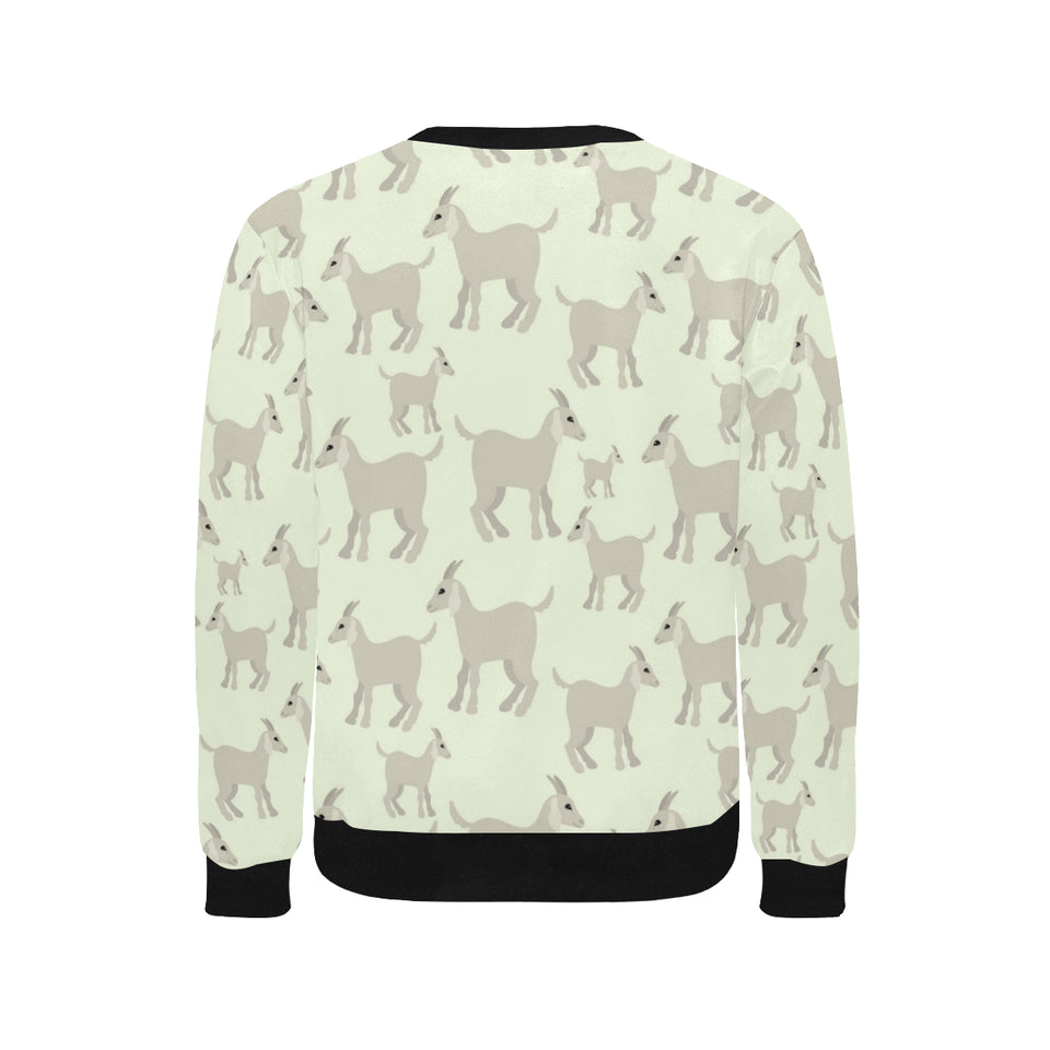Little young goat pattern Men's Crew Neck Sweatshirt