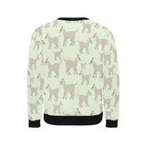 Little young goat pattern Men's Crew Neck Sweatshirt