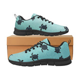 Sea turtle with blue ocean backgroud Women's Sneaker Shoes
